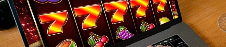 Person playing online casino game