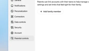 ChatGPT Parental controls