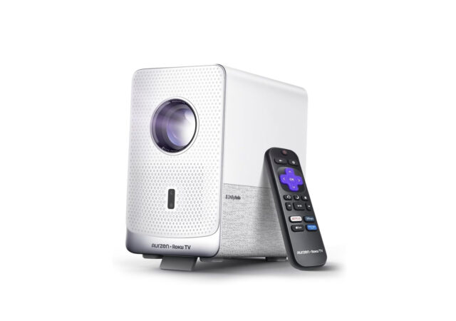 Aurzen Roku TV Smart Projector D1R Cube
