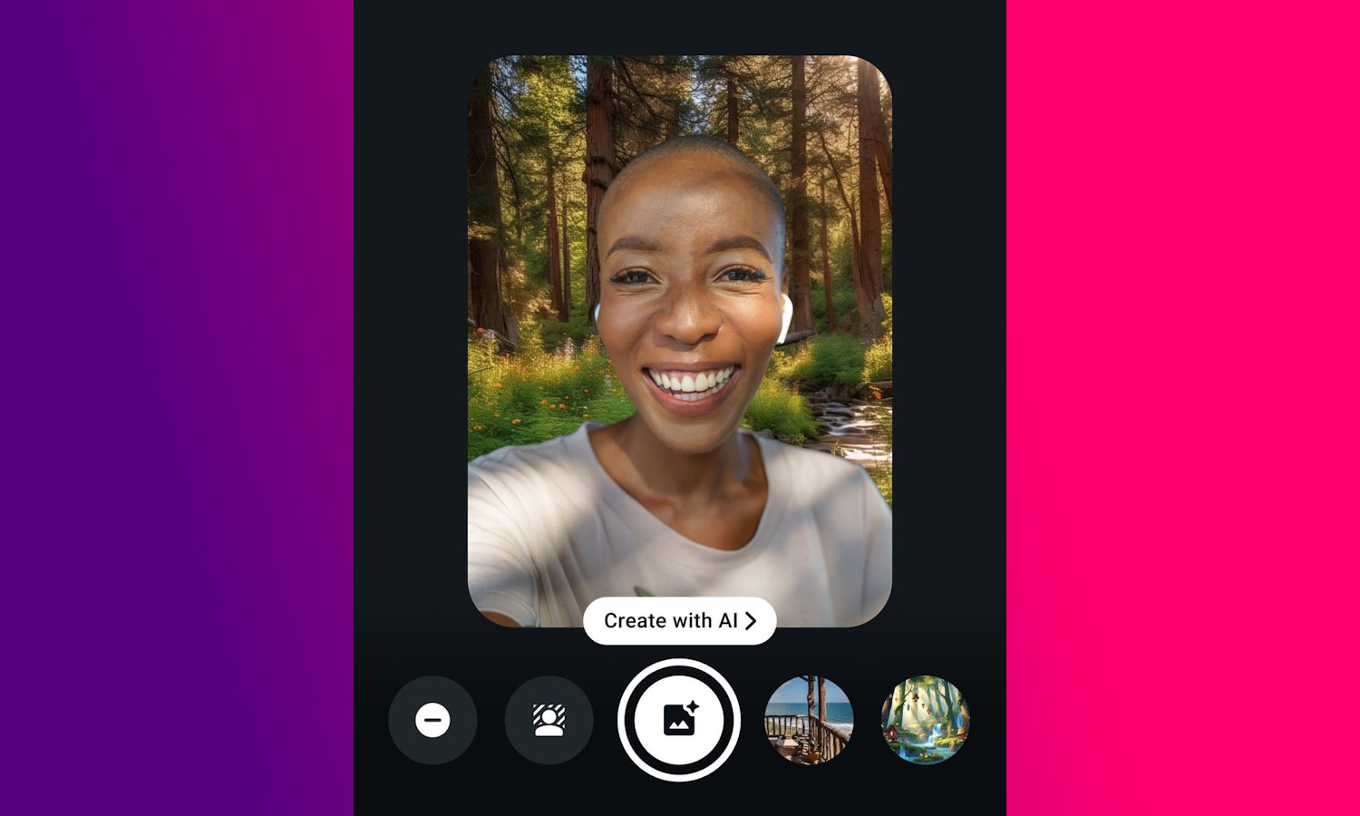 WhatsApp AI backgrounds