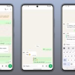 WhatsApp threaded messages