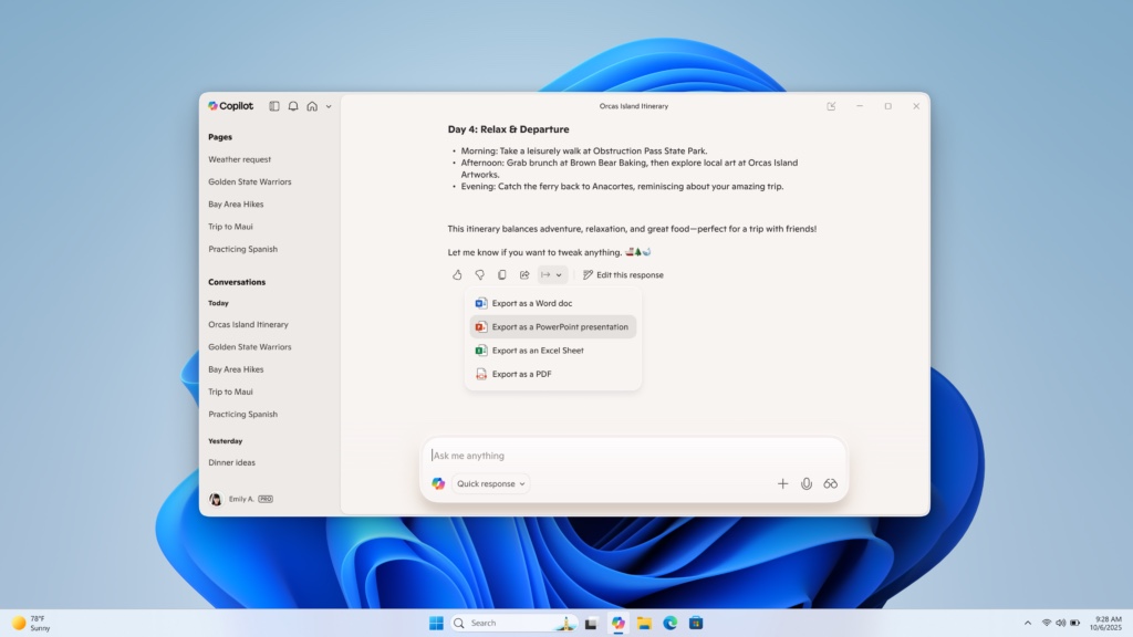 Copilot on Windows update