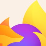 Firefox logo closeup