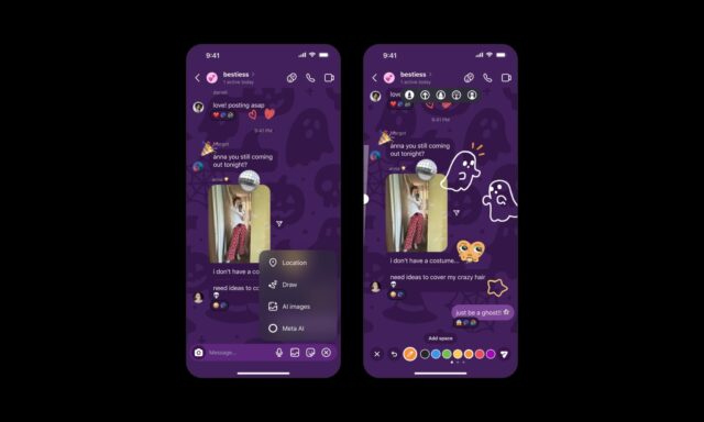 Instagram message drawing