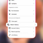 Instagram Watch History