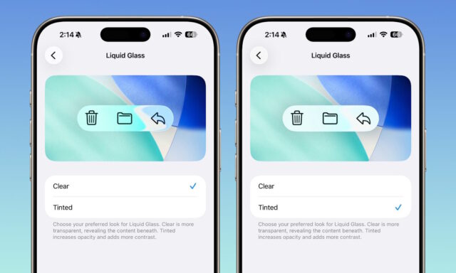 Liquid Glass controls