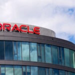 Oracle logo on building