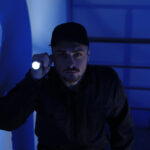 Torch flashlight dark