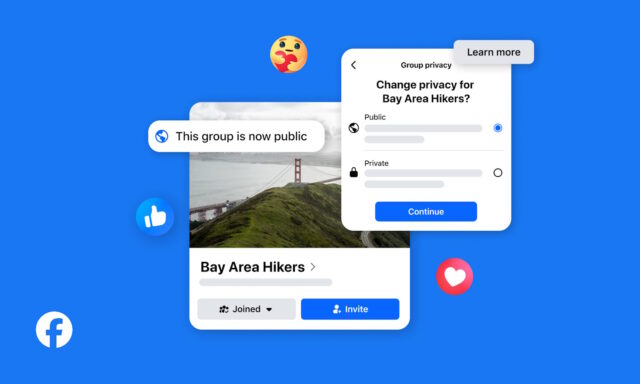 Facebook Group private to public
