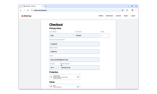 Google Chrome enhanced autofill