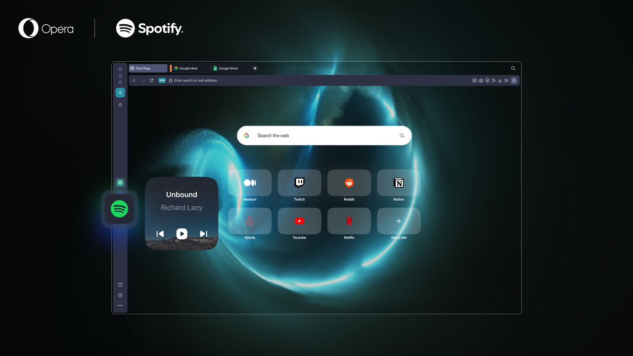 Opera and Spotify