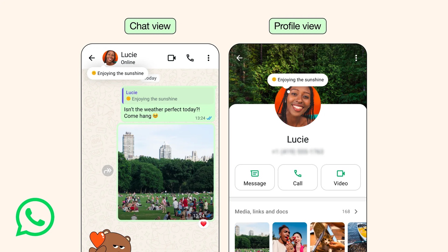 WhatsApp About feature makes a comeback