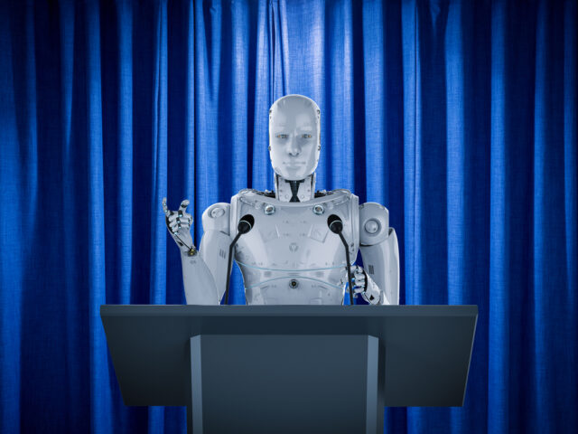 robotic public speaker