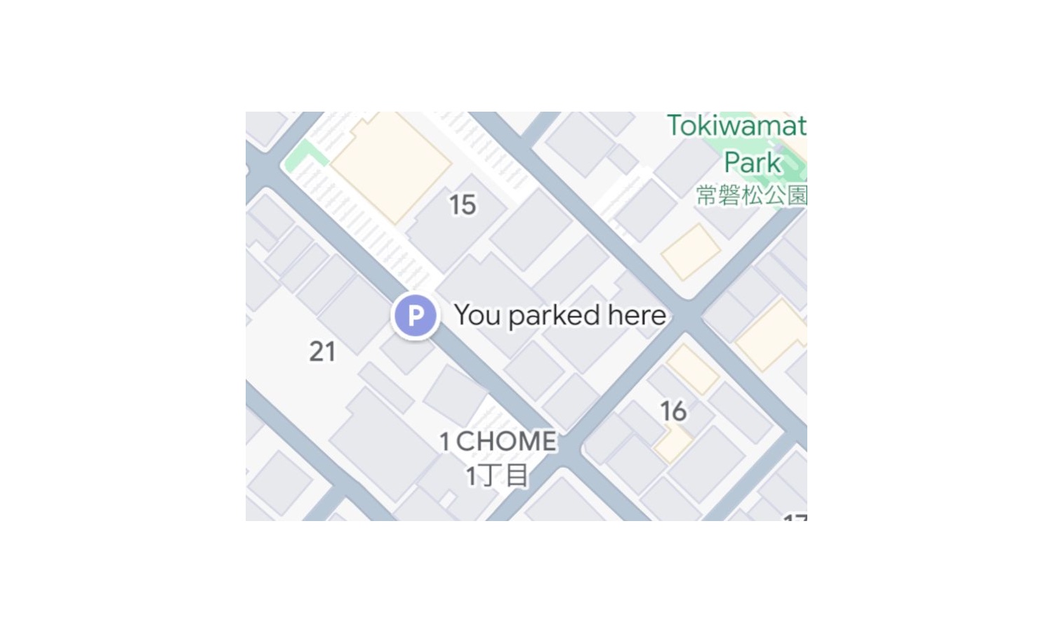 Google Maps save parking