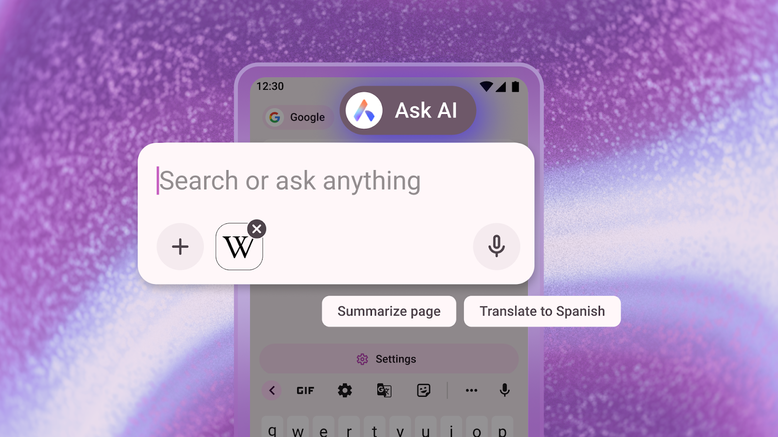 Opera for Android AI