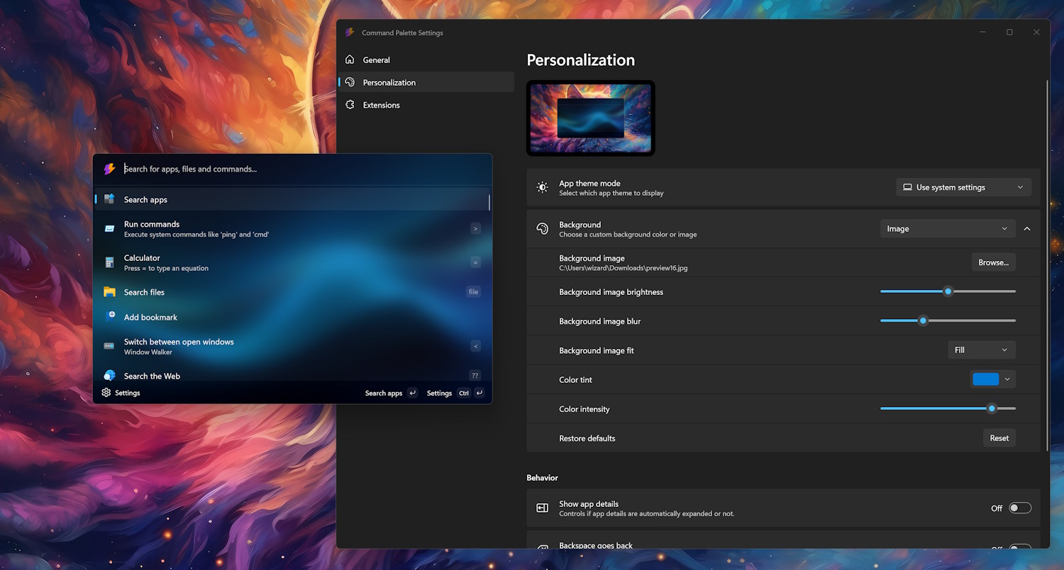 PowerToys visual changes