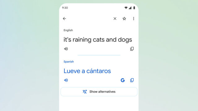 Google Gemini AI in Translate