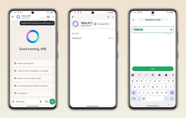 WhatsApp Meta AI chat analysis