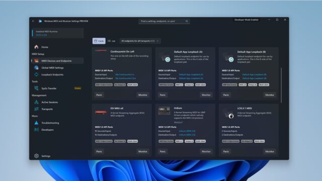 Windows 11 MIDI 2.0