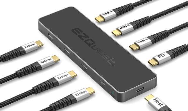 EZQuest USB 4 Dual Display 8-in-1 Hub - Pro Series