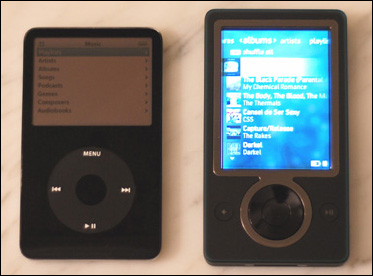 iPod and Zune