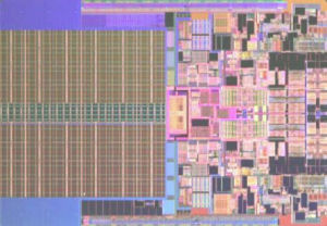 Intel Penryn 45 nm die