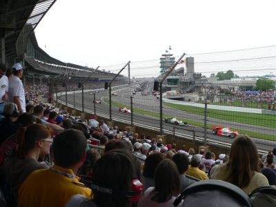 The real Indianapolis Motor Speedway, May 27, 2007, from Turn 1.