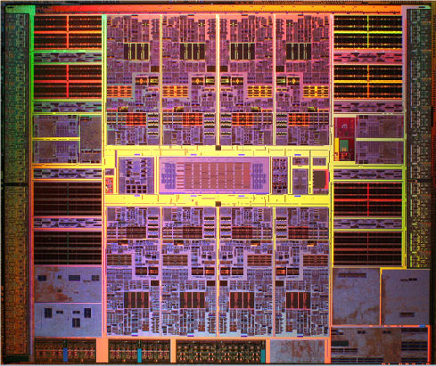 Sun's UltraSPARC T2 processor up close