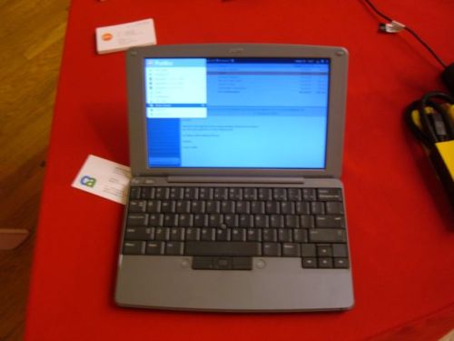 A prototype of Palm's Foleo 'companion' device, which premiered at an electronics show in New York City in May 2007.