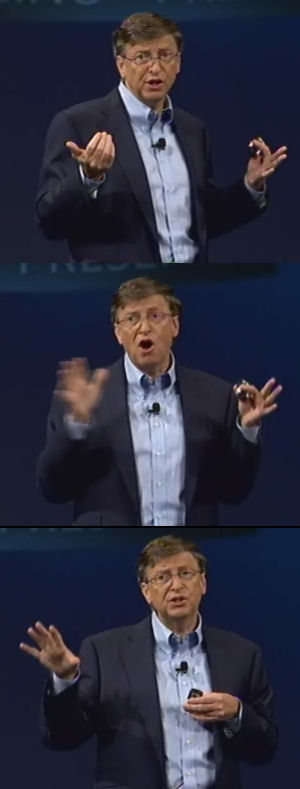 The return of the animated, expressive, pontificating Bill Gates (1 of 2)