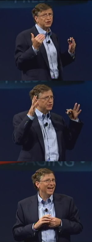 The return of the animated, expressive, pontificating Bill Gates (2 of 2)