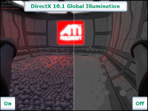 From a demo of Microsoft DirectX 10.1 'global illumination' provided by ATI (plate 2 of 2)