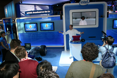 Intel WiMax booth