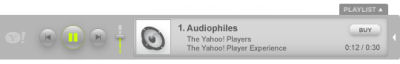 Yahoo's 2.0 version of its browser-based MP3 player