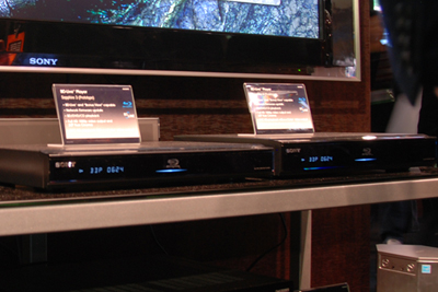 Close up of Sony Blu-ray players