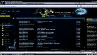 AOL Mail using Silverlight 2 Beta 1 and a Halo 3 motif