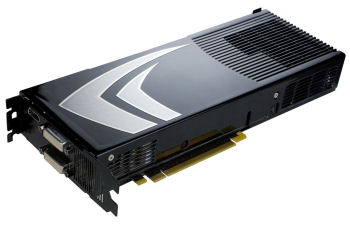 NVidia's GeForce 9800 GX2 card...or, more accurately, card package.