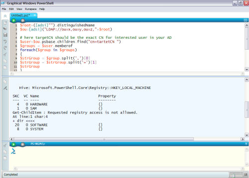 The first natively graphic command-line console for Windows PowerShell, from the 2.0 CTP.