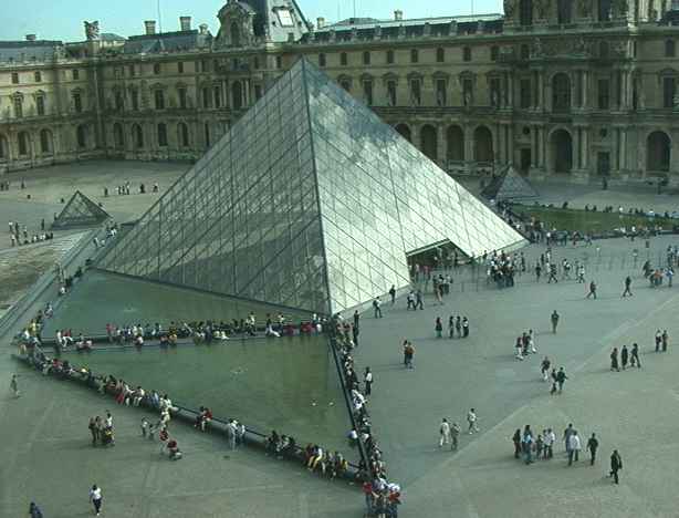 Glass Pyramid at the Louvre entrance