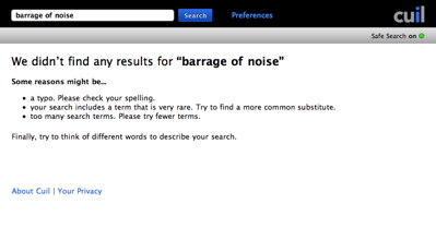 Cuil's failed search
