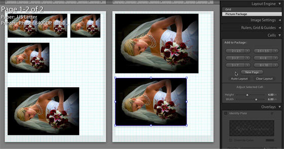 Adobe Lightroom 2 print mode