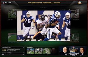 NFL Sunday night games, powered by Adobe