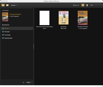 adobe digital editions library books