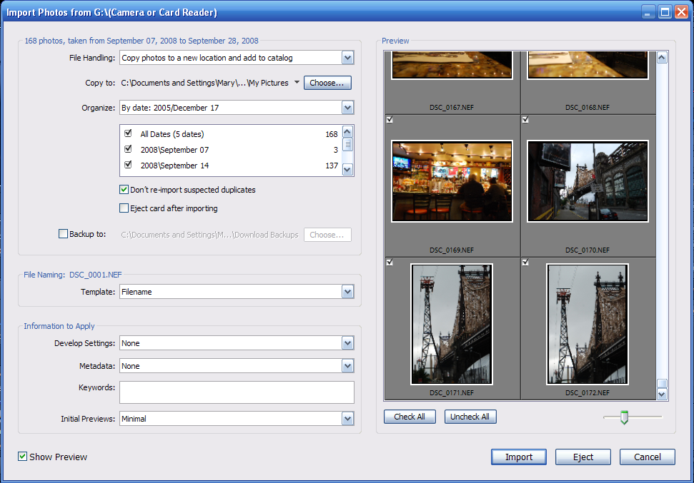 カメラから Lightroom に画像をインポートする方法