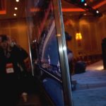 Panasonic's super thin HDTV almost in profile