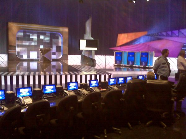 The real, live Jeopardy! set at CES 2009.