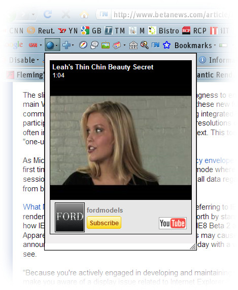 Will somebody please tell me the purpose of a YouTube gadget that only pulls up videos of Ford Agency models?