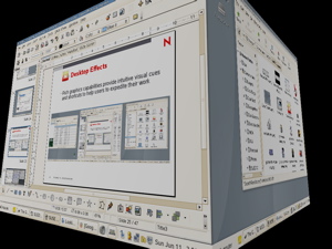 SUSE Enterprise Linux Thin Client 3D effect