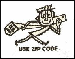 Zippy, the US Mail carrier cartoon from the 1960s