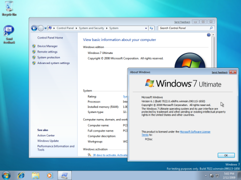 Windows 7 build 7022 leaks to torrent sites